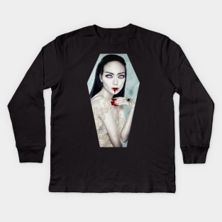 Black Widow Kids Long Sleeve T-Shirt